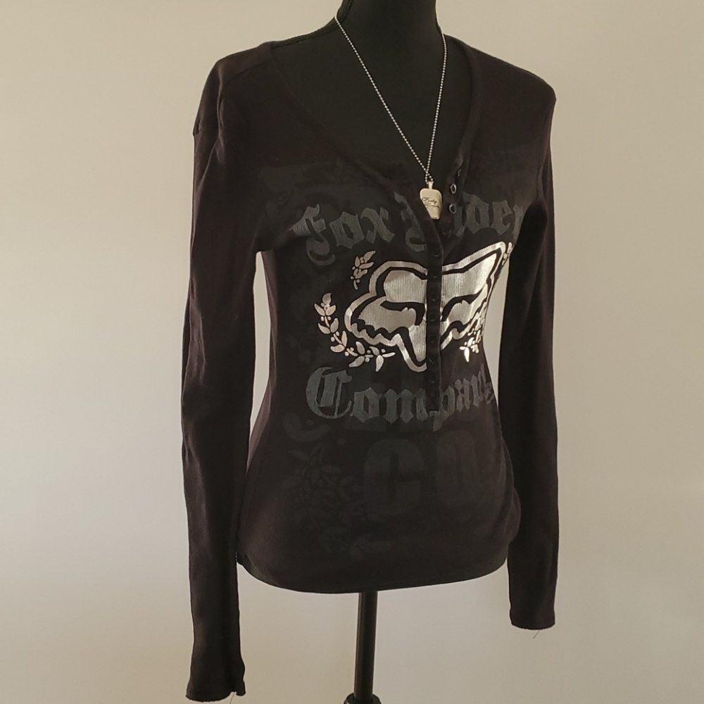 Fox long sleeve black size small